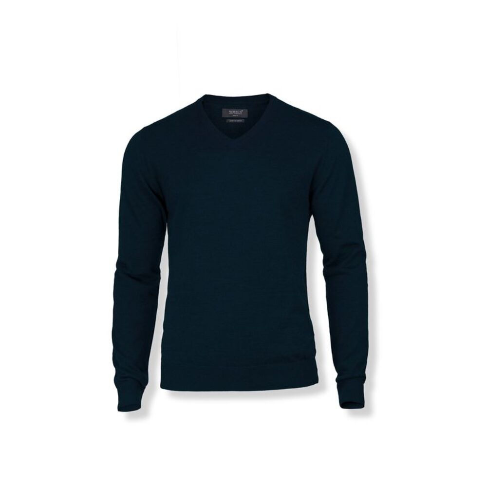 Nimbus Mens Ashbury Knitted V Neck Sweater / Navy
